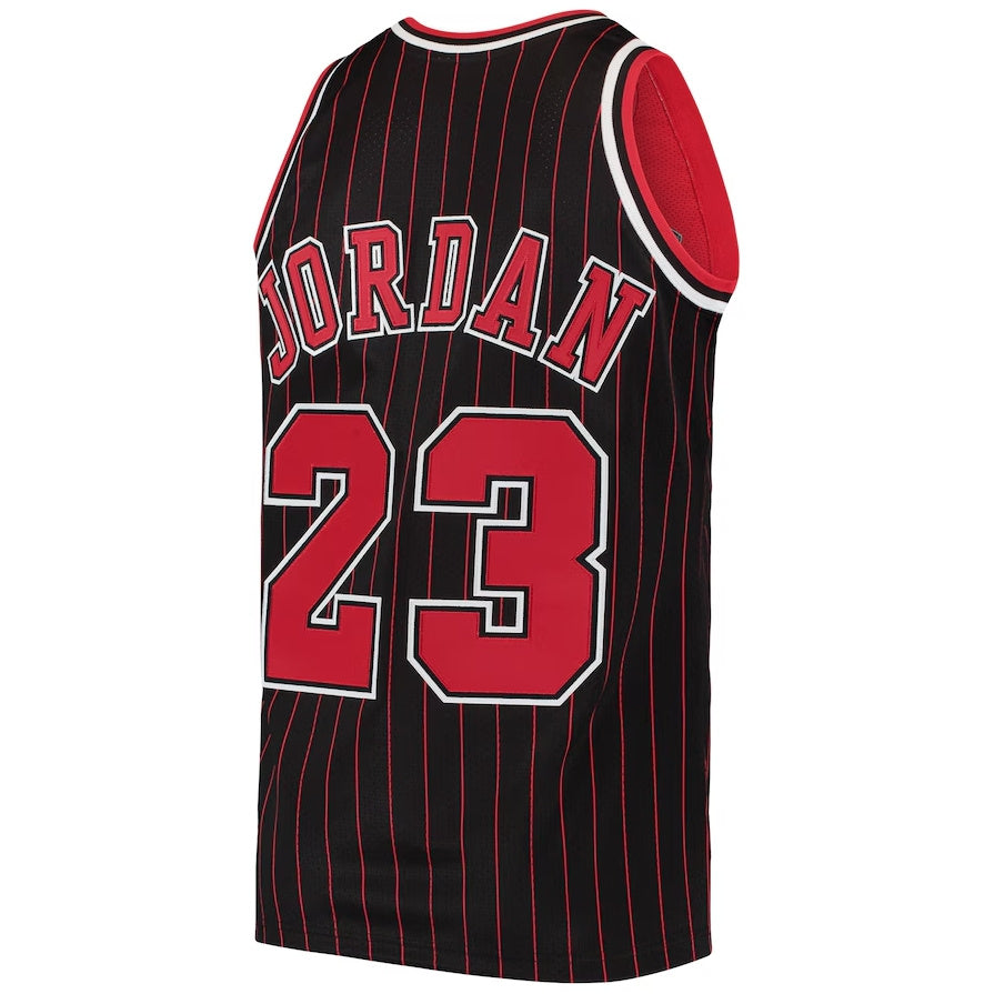 C.Bulls #23 Michael Jordan 1996-97 Hardwood Classics Authentic Jersey - Black American Basketball Jersey