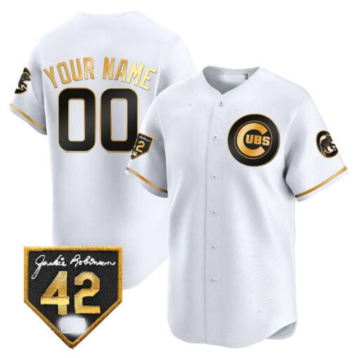 Custom Chicago Cubs 2024 Jackie Robinson Patch Vapor Premier Limited V2C All Stitched Baseball Jersey