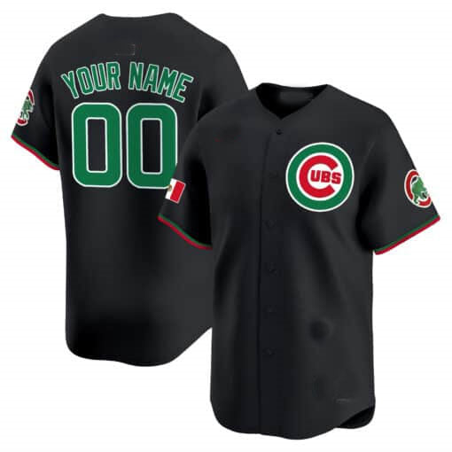 Custom Chicago Cubs Mexico Vapor Premier Limited V3All Stitched Baseball Jersey