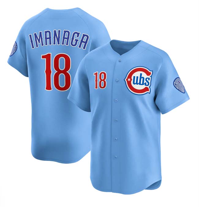 Chicago Cubs #18 Shta Imanaga Blue 2024-25 2nd Alternate Limited Stitched Baseball Jersey