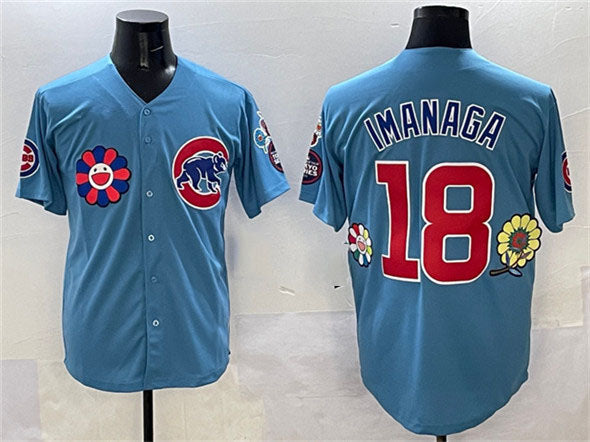Chicago Cubs #18 Shta Imanaga Blue 2025 Tokyo Series 2nd Alternate Limited Stitched Baseball Jersey