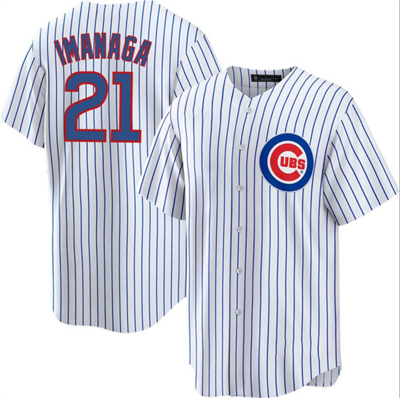 Chicago Cubs #21 Shta Imanaga White Cool Base Stitched Baseball Jersey