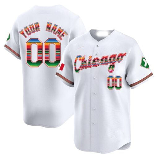 Custom Chicago White Sox Mexico Vapor Premier Limited V3 All Stitched Baseball Jersey