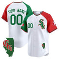 Custom Chicago White Sox Mexico Vapor Premier Limited Illinois Patch All Stitched Baseball Jersey