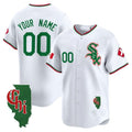Custom Chicago White Sox Mexico Vapor Premier Limited Illinois Patch All Stitched Baseball Jersey