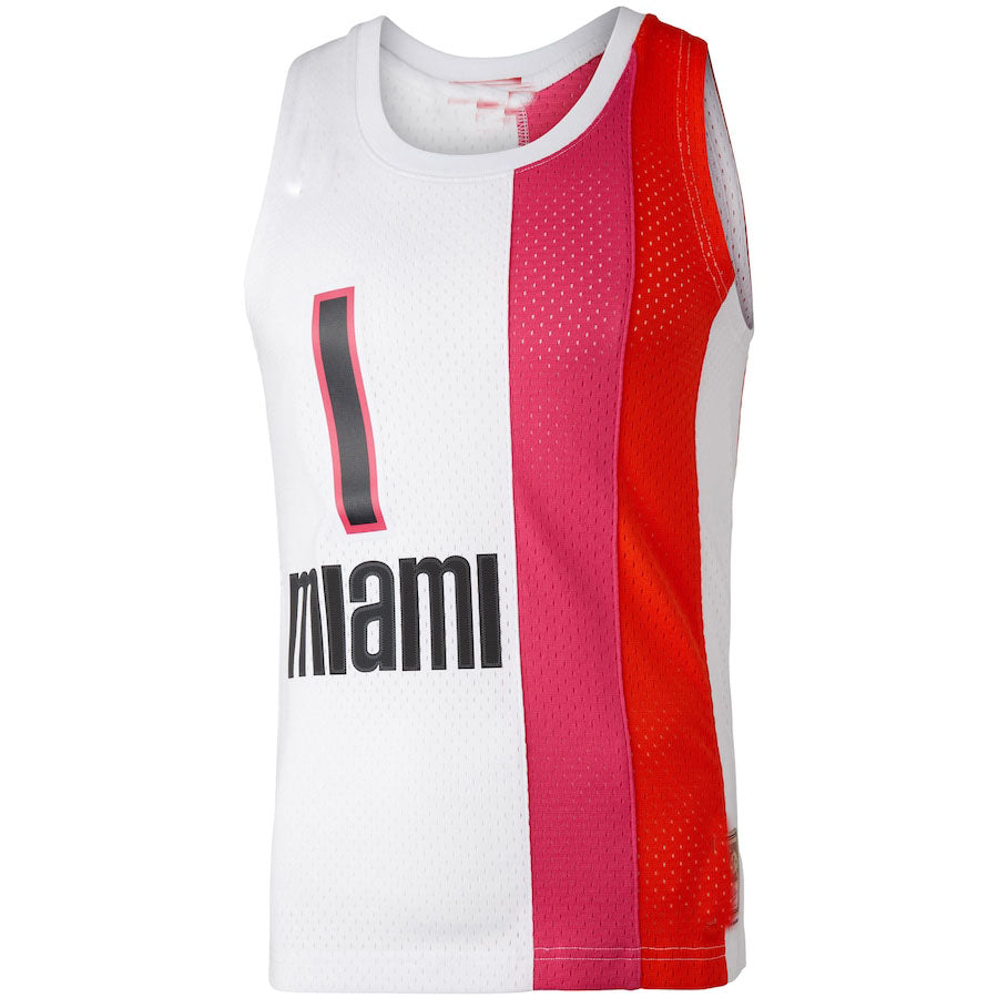 M.Heat #1 Chris Bosh Women's Hardwood Classics 2011 Swingman Jersey White Stitched American Basketball Jersey