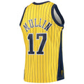 IN.Pacers #17 Chris Mullin 1999-00 Hardwood Classics Swingman Jersey Gold Stitched American Basketball Jersey