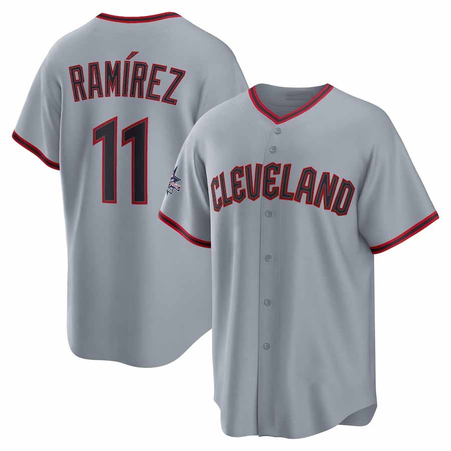 Cleveland Guardians #11 Jos Ramrez 2025 All-Star Game Road Replica Player Jersey - Gray Stitched Baseball Jersey