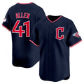 Cleveland Guardians #41 Carlos Santana Navy 2025 Alternate Limited Stitched Baseball Jersey