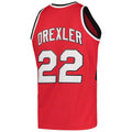 P.Trail Blazers #22 Clyde Drexler Hardwood Classics 1983-84 Swingman Jersey Red Stitched American Basketball Jersey