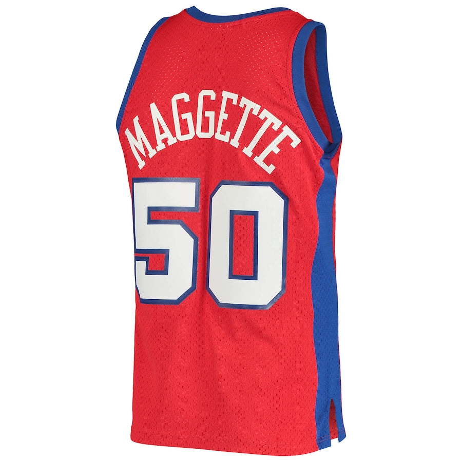 LA.Clippers #50 Corey Maggette 2004-05 Hardwood Classics Swingman Jersey  Red Stitched American Basketball Jersey