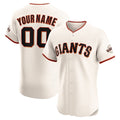 Custom San Francisco Giants Home Elite Jersey Cream Stitched Baseball Jersey