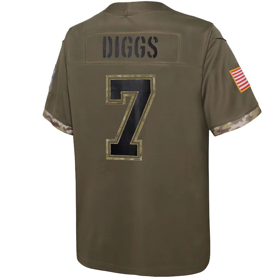D.Cowboys #7 Trevon Diggs Olive 2022 Salute To Service Player Limited Jersey Stitched American Football Jerseys