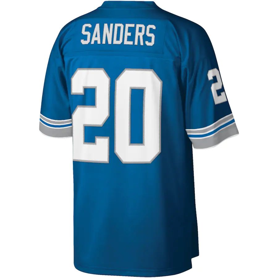 D.Lions #20 Barry Sanders Blue Legacy Replica Jersey Stitched American Football Jerseys