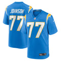 Los Angeles Chargers Zion Johnson Powder Blue Player Game Jersey