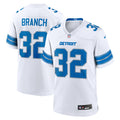 Detroit Lions Brian Branch White White Game Jersey