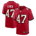 Tampa Bay Buccaneers John Lynch Red Retired Player Game Jersey