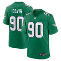 Philadelphia Eagles Jordan Davis Kelly Green Alternate Game Jersey