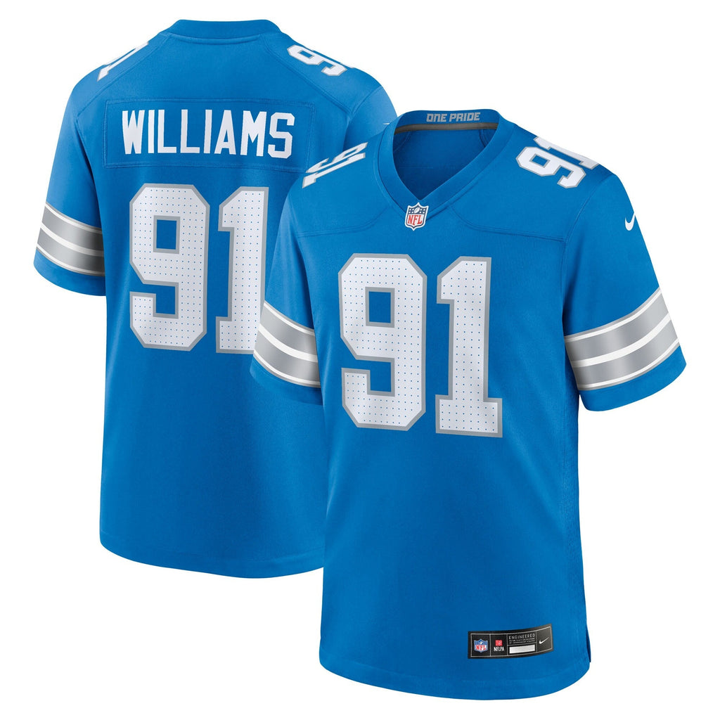 Detroit Lions Tyleik Williams Blue Team Game Jersey