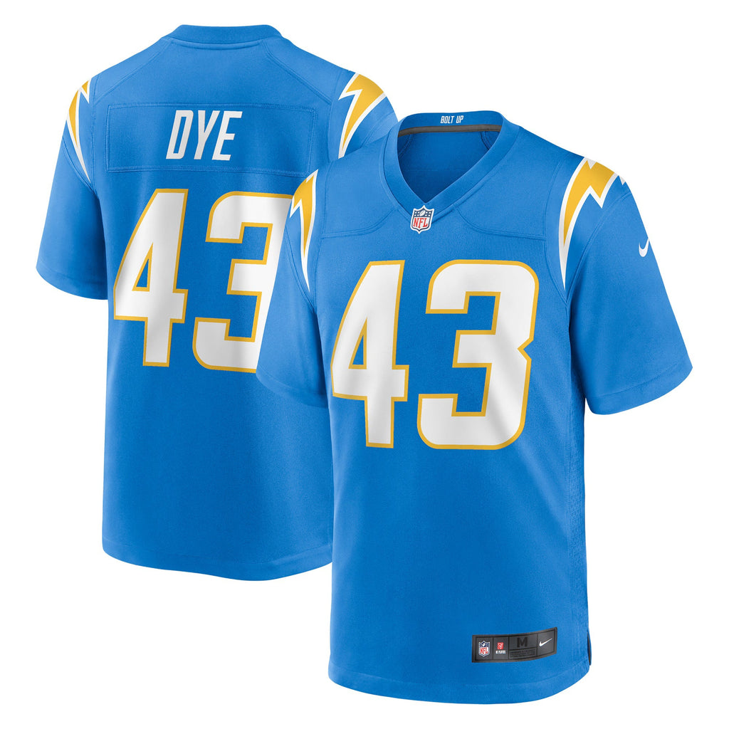 Los Angeles Chargers Troy Dye Powder Blue Game Jersey