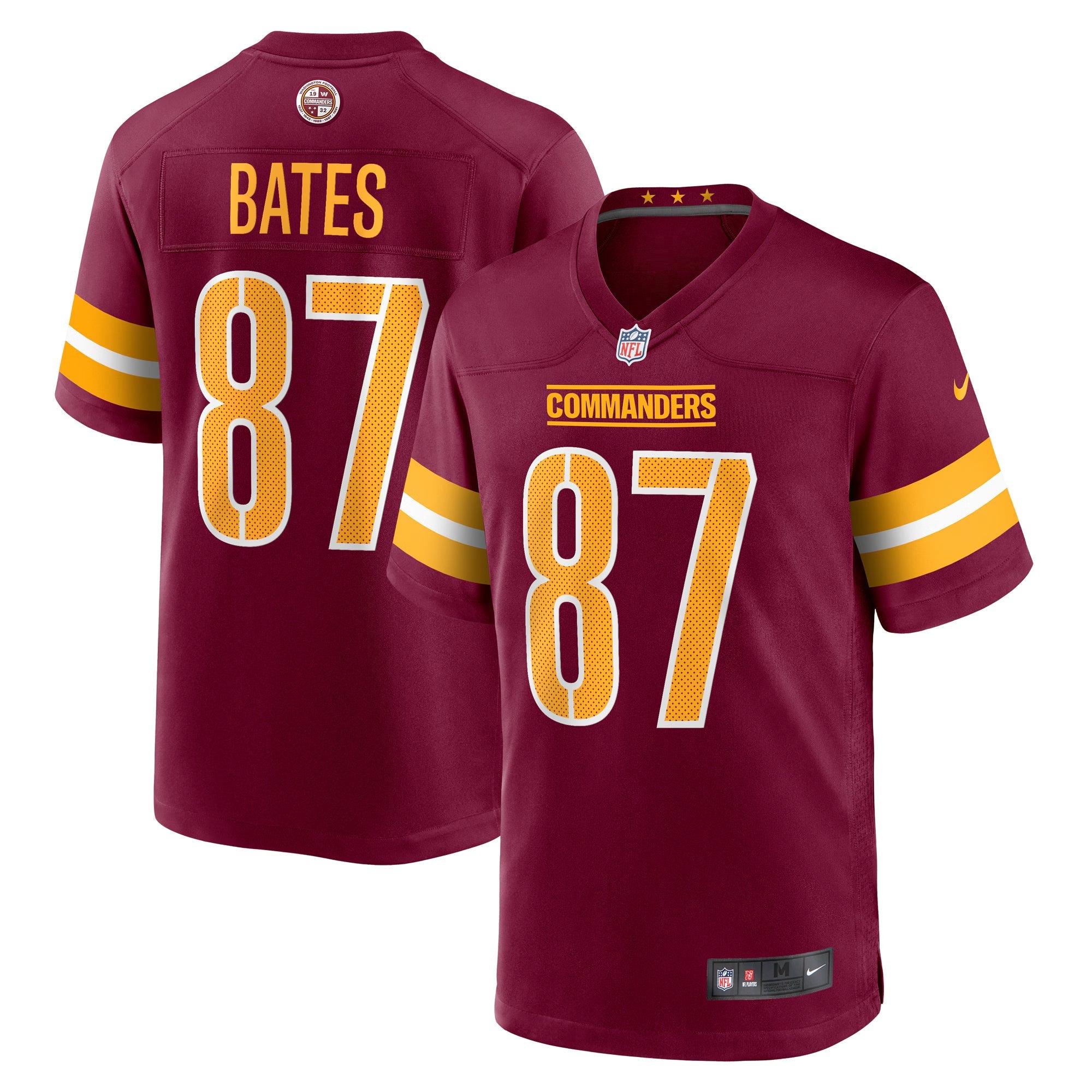 Washington Commanders John Bates Burgundy Game Jersey