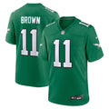 Philadelphia Eagles A.J. Brown Kelly Green Alternate Game Player Jersey