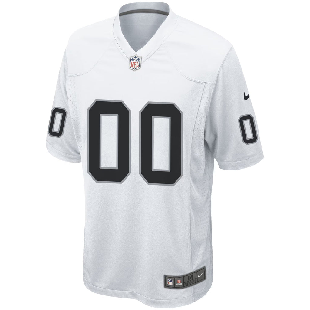 Las Vegas Raiders White Custom Game Jersey