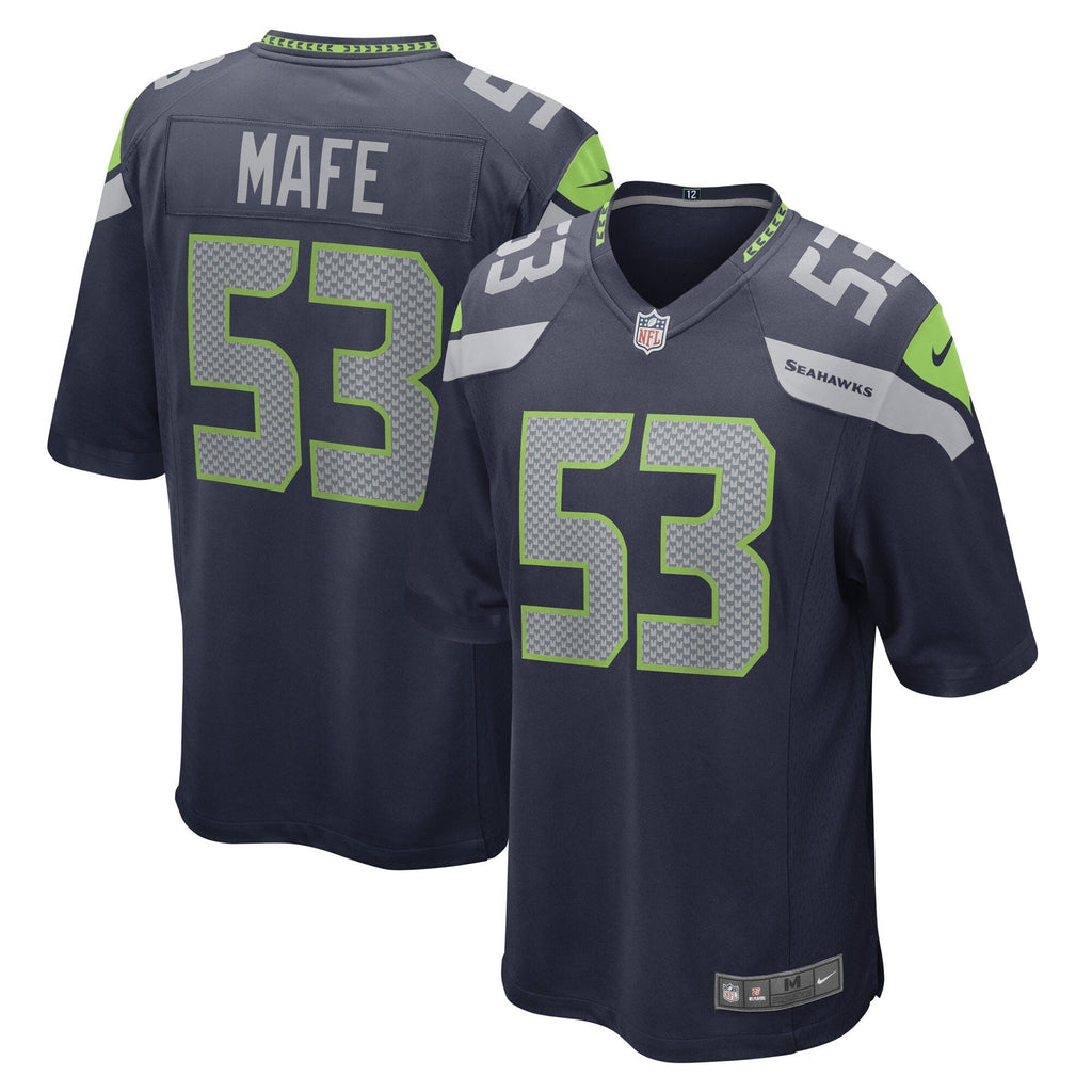 Seattle Seahawks Boye Mafe College Navy Game Player Jersey