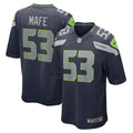 Seattle Seahawks Boye Mafe College Navy Game Player Jersey