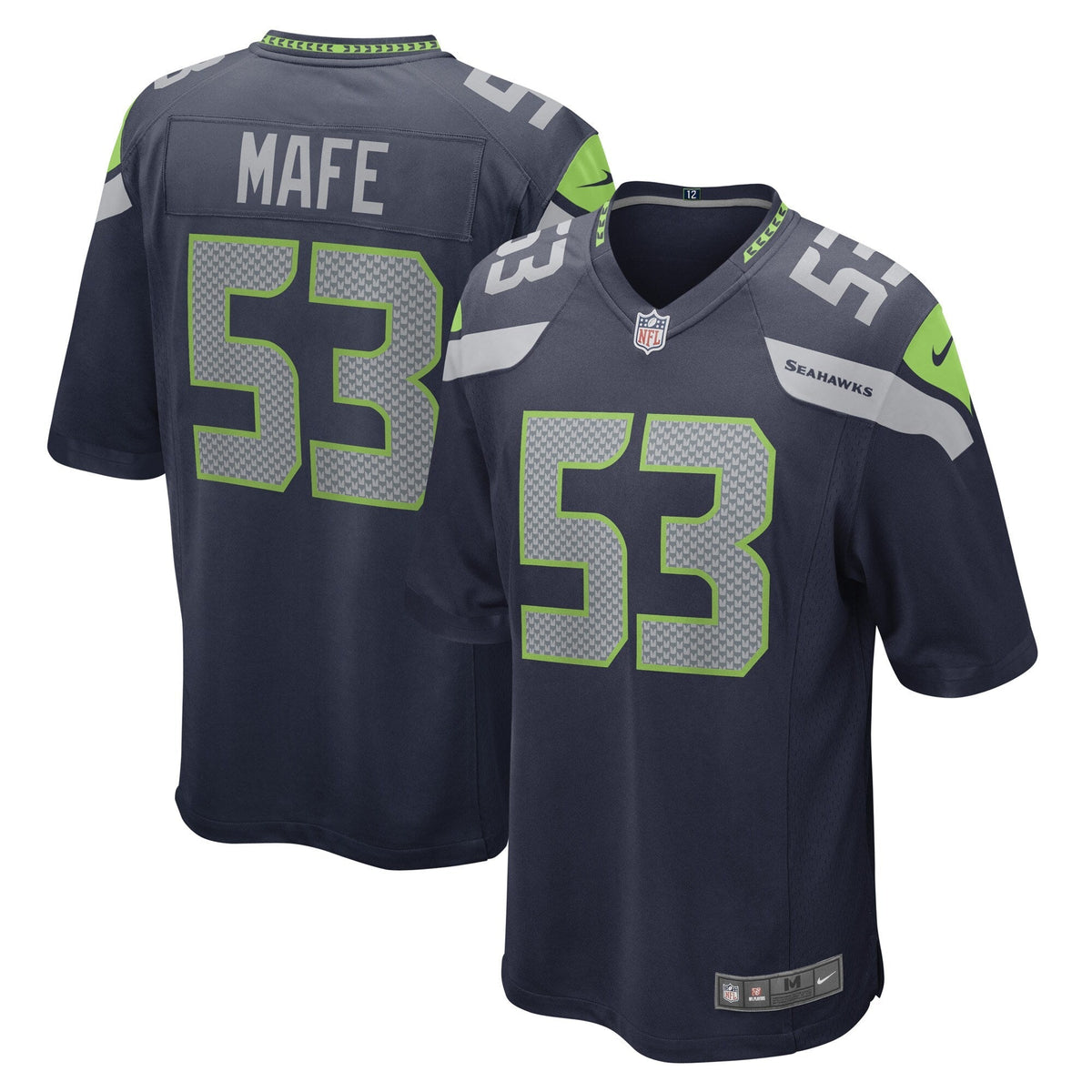 Seattle Seahawks Boye Mafe College Navy Game Player Jersey