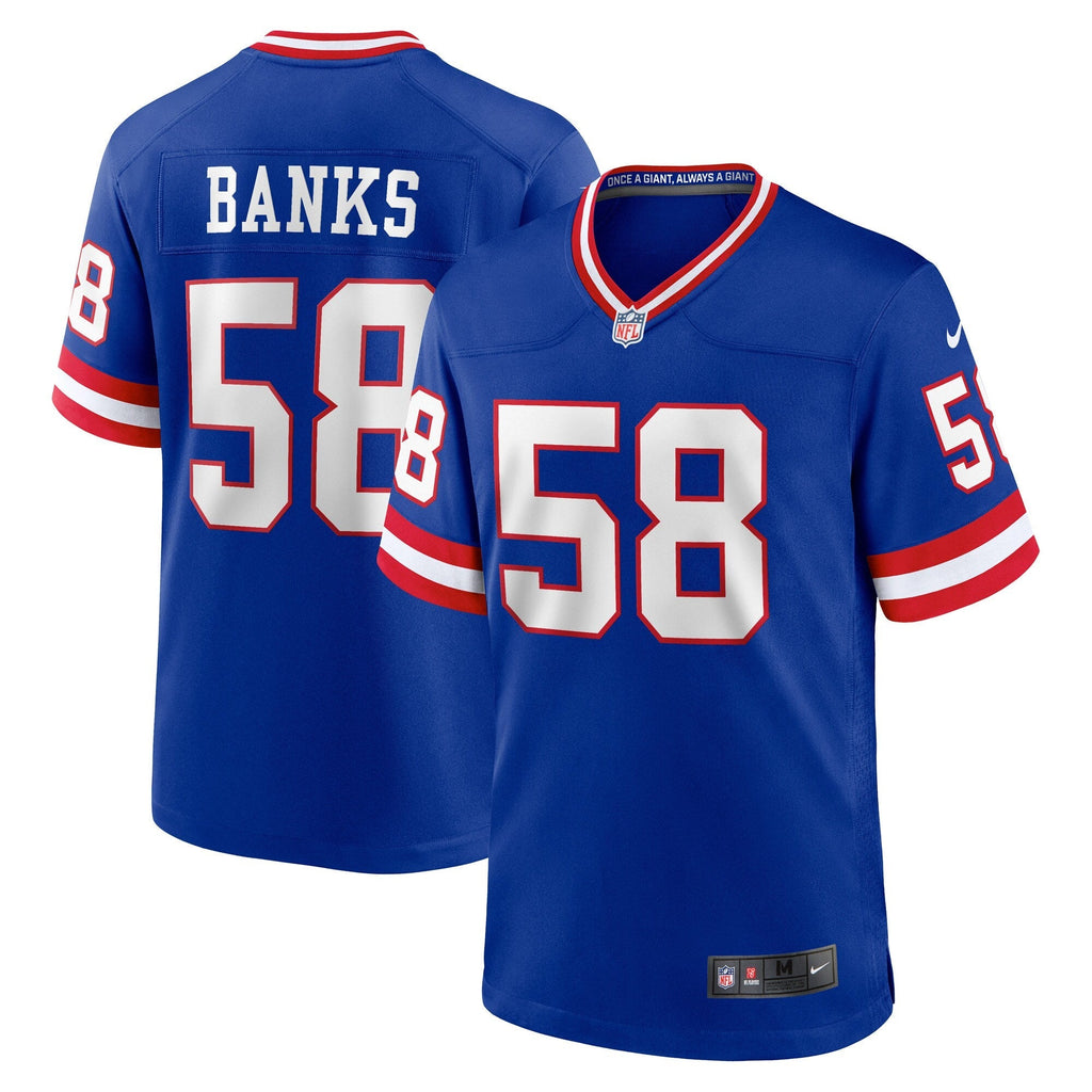 New York Giants Carl Banks Royal Retired Player Alternate Game Jersey