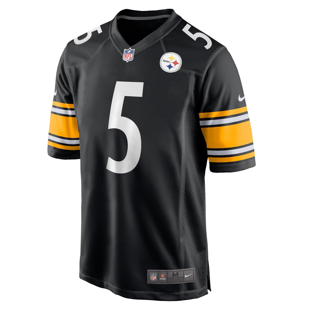 Pittsburgh Steelers Cameron Johnston Black Game Jersey