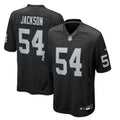Las Vegas Raiders Brennan Jackson Black Team Game Jersey