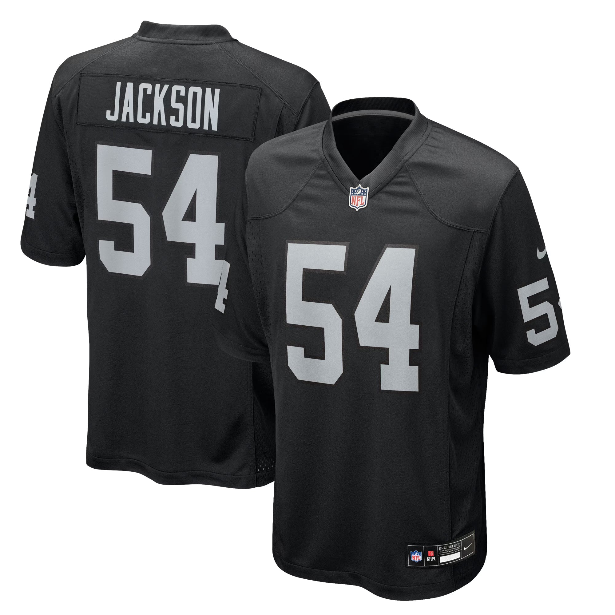 Las Vegas Raiders Brennan Jackson Black Team Game Jersey