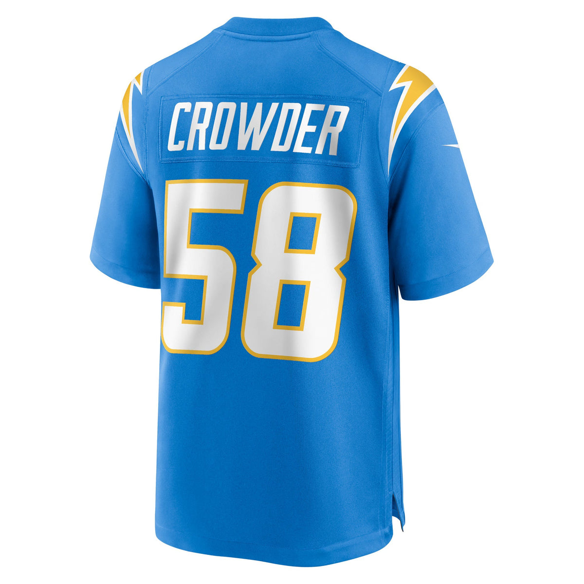 Los Angeles Chargers Tae Crowder Powder Blue Team Game Jersey