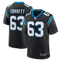 Carolina Panthers Austin Corbett Black Team Game Jersey