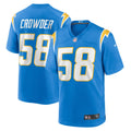Los Angeles Chargers Tae Crowder Powder Blue Team Game Jersey