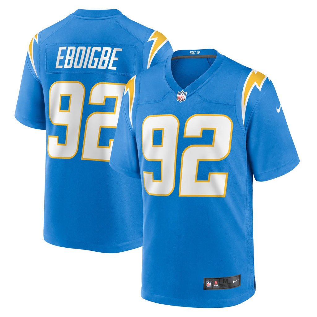 Los Angeles Chargers Justin Eboigbe Powder Blue Team Game Jersey