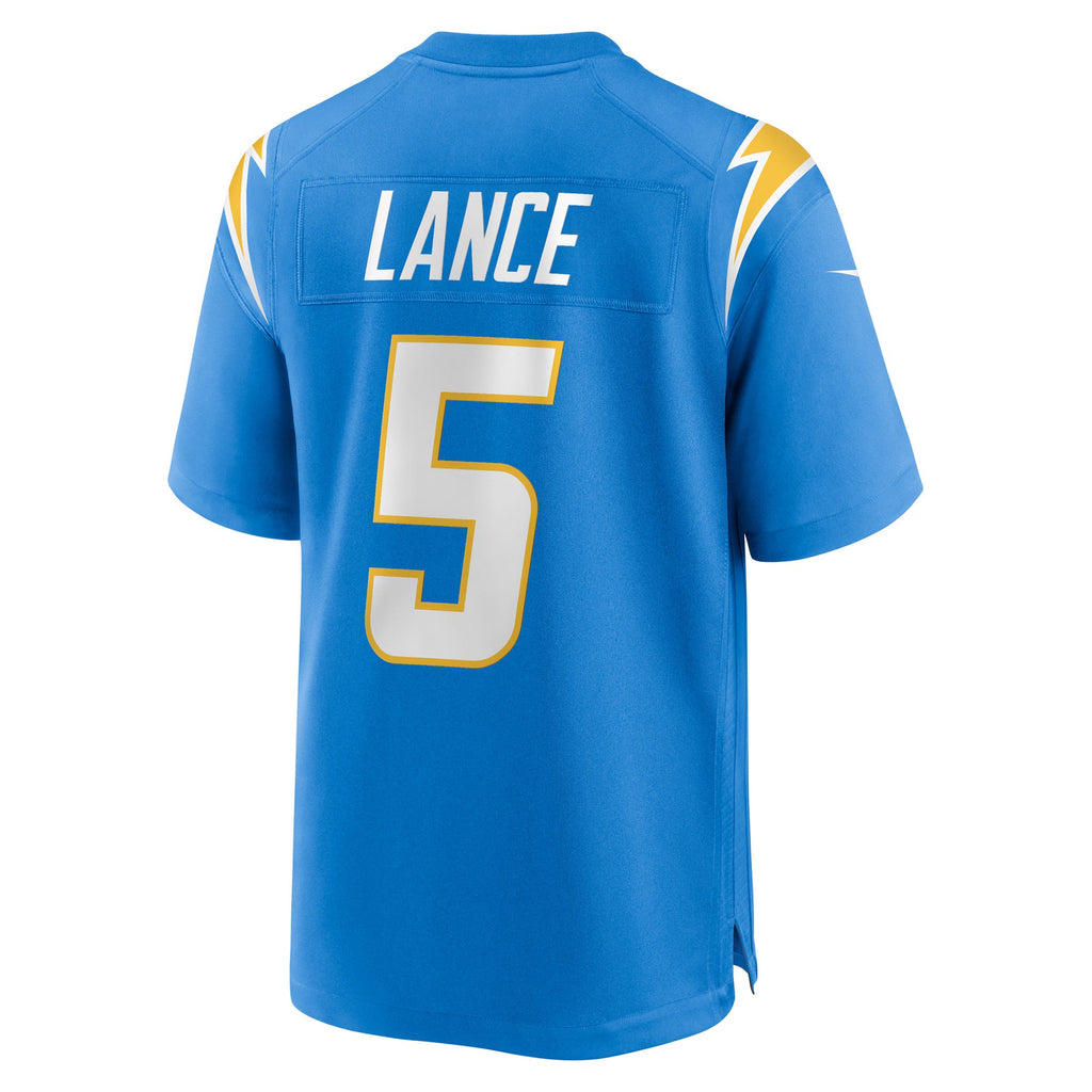 Los Angeles Chargers Trey Lance Powder Blue Team Game Jersey