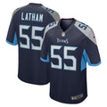 Tennessee Titans JC Latham Navy Player Game Jersey