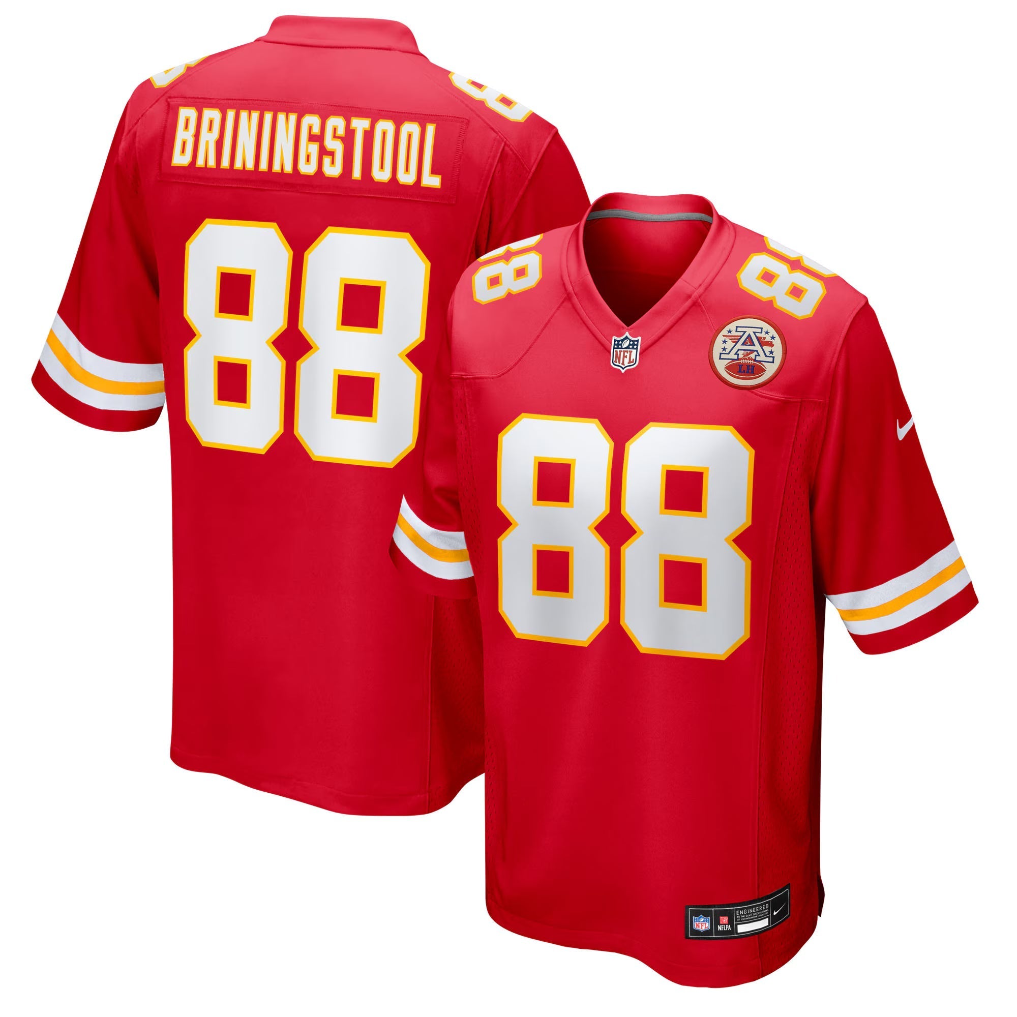 Kansas City Chiefs Jake Briningstool Red Team Game Jersey