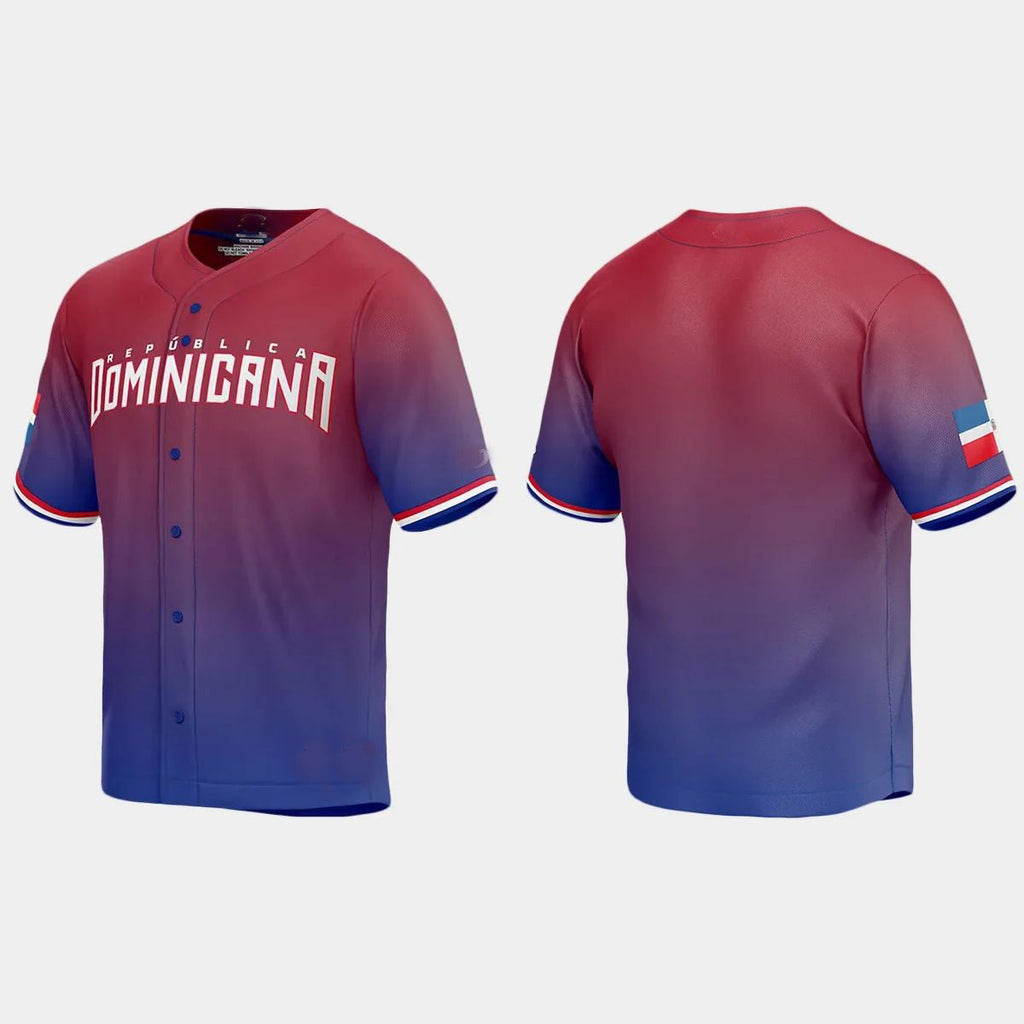 DOMINICAN REPUBLIC BASEBALL 2023 WORLD BASEBALL CLASSIC JERSEYC RED Stitches Baseball Jerseys