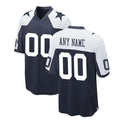 Custom D.Cowboys Navy Alternate Game Jersey Stitched Football Jerseys