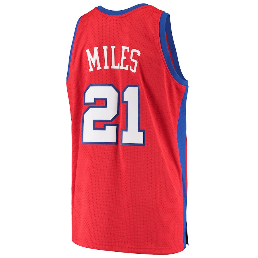 LA.Clippers #21 Darius Miles 2000-01 Hardwood Classics Swingman Jersey Statement Edition Red Stitched American Basketball Jersey