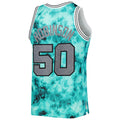 S.Antonio Spurs #50 David Robinson 1998-99 Galaxy Swingman Jersey  Teal Stitched American Basketball Jersey