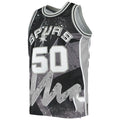 S.Antonio Spurs #50 David Robinson Hardwood Classics 1998-99 Hyper Hoops Swingman Jersey Black Stitched American Basketball Jersey