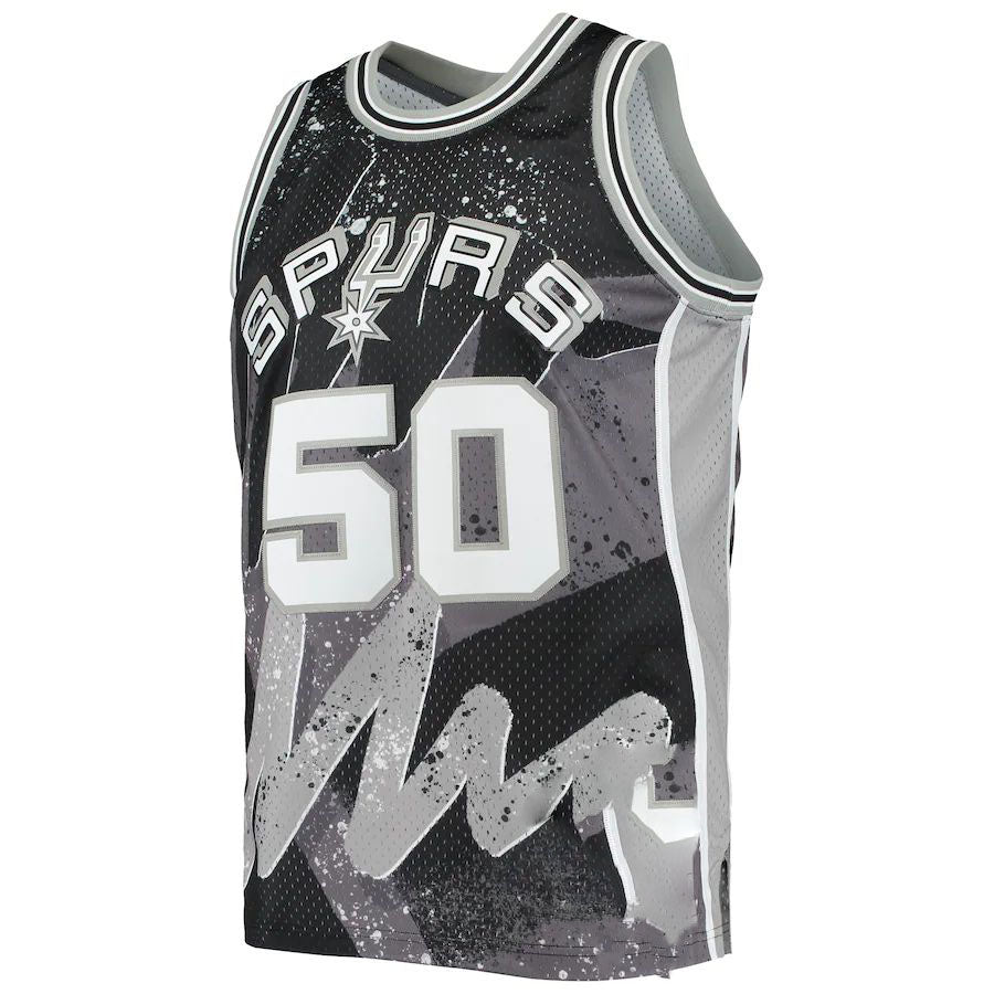 S.Antonio Spurs #50 David Robinson Hardwood Classics 1998-99 Hyper Hoops Swingman Jersey Black Stitched American Basketball Jersey