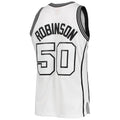 S.Antonio Spurs #50 David Robinson White Out Swingman Jersey Stitched American Basketball Jersey