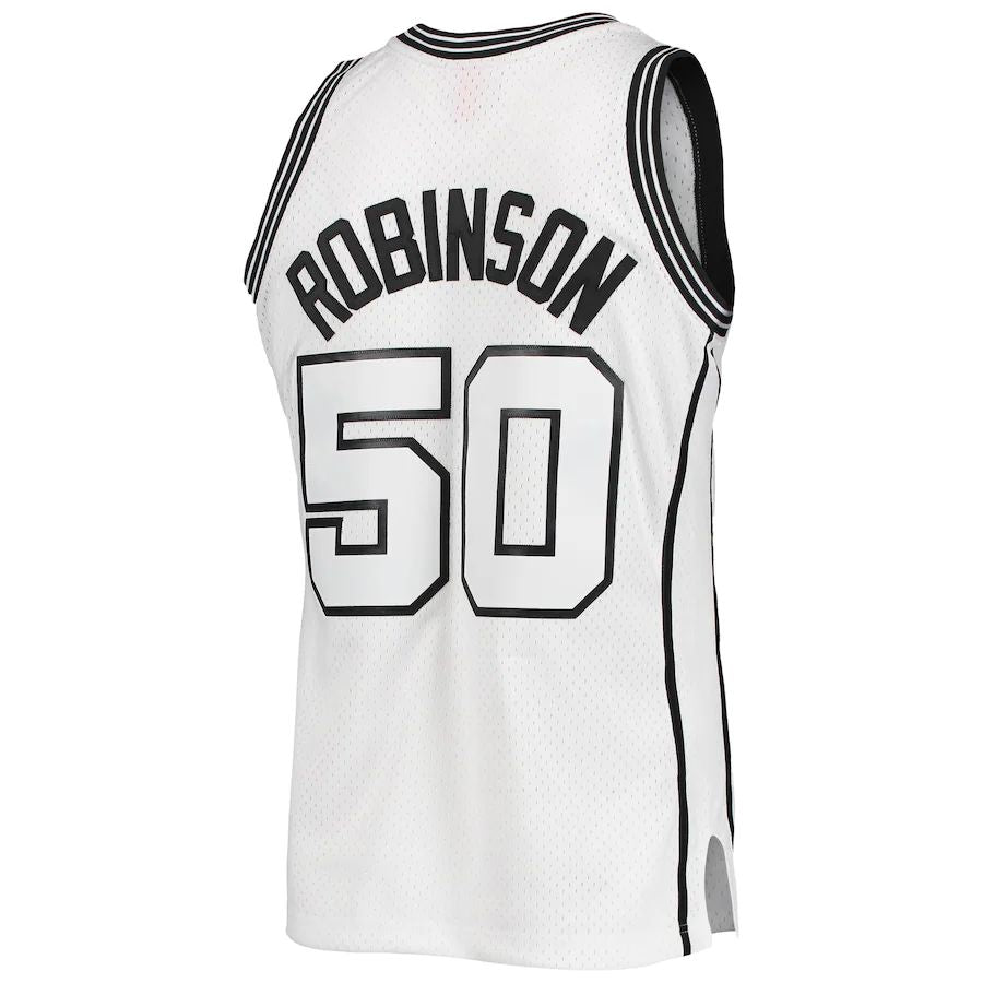 S.Antonio Spurs #50 David Robinson White Out Swingman Jersey Stitched American Basketball Jersey