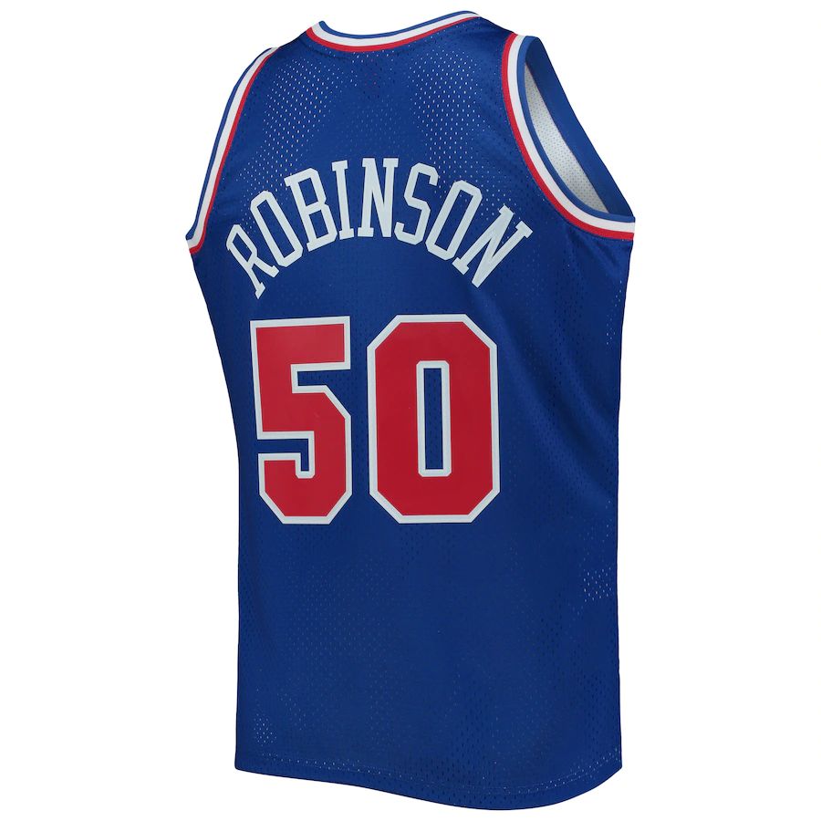 W.Conference #50 David Robinson Hardwood Classics 1992 All-Star Game Swingman Jersey Royal Stitched American Basketball Jersey